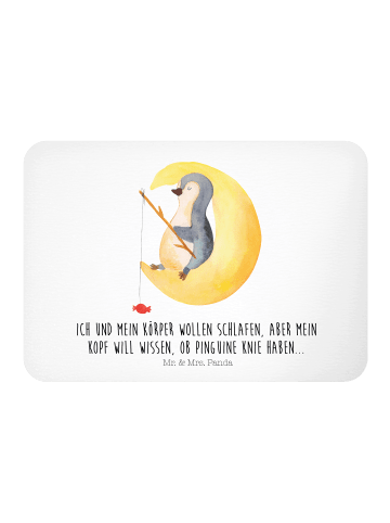 Mr. & Mrs. Panda Magnet Pinguin Mond mit Spruch in Weiß