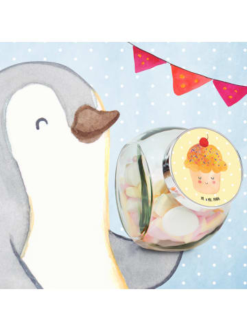 Mr. & Mrs. Panda Vorratsdose Cupcake ohne Spruch in Gelb Pastell