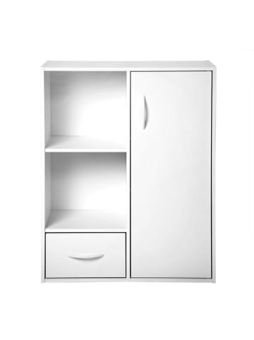 CALICOSY Regal 11709 in Weiß - (W) 61.5  x (H) 80  x (L) 29.5  cm