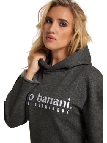 Bruno Banani Hoodie ohne Reißverschluss ROSS in Anthrazit / Melange