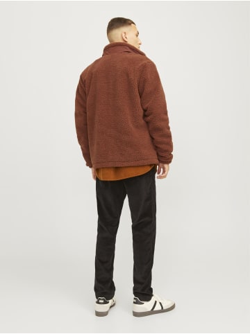 Jack & Jones Teddyfell Jacke in Brandy Brown