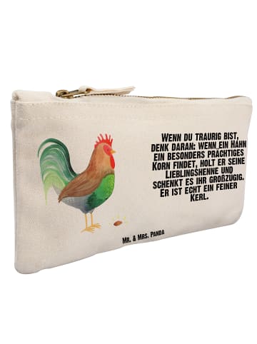 Mr. & Mrs. Panda Federmappe Hahn Korn mit Spruch in Weiß