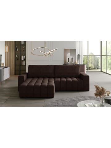 MF Design Bonita Recamiere Links in Braun -  (L) 175 x (B) 250 x (H) 92 cm