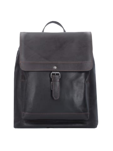 Leonhard Heyden Dakota Rucksack Leder 38 cm Laptopfach in braun