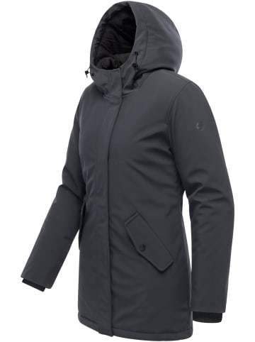 ragwear Softshellmantel Navanuti in Dark Grey