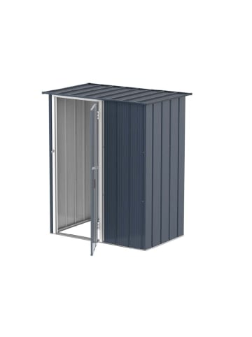 VCM  Metall Gerätehaus 148x88 Gartenhaus Schiebetür in Anthrazit