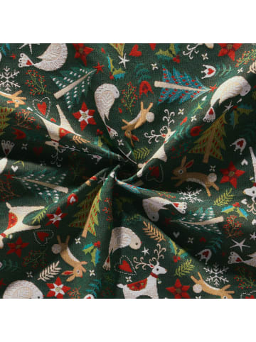 Erwin Müller Jacquard, Baumwollmischung, Gewebt, Gobelin Tischset 2er-Pack in grün