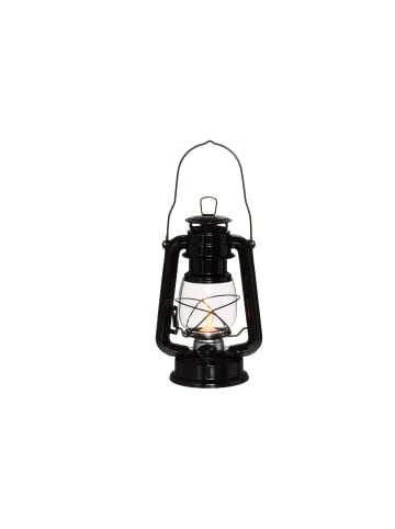 4Living LED-Sturmlampe in schwarz
