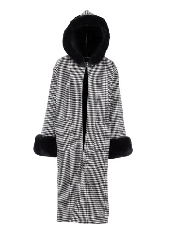 Usha Poncho in Wollweiss