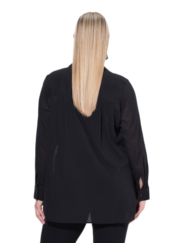Ulla Popken Hemdbluse in schwarz