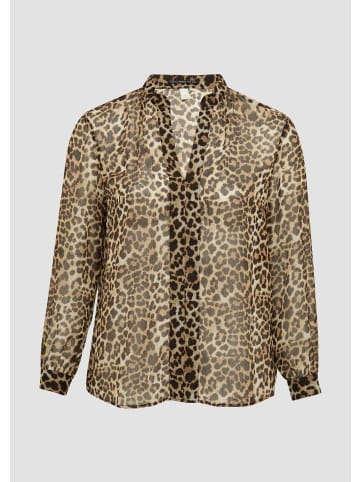 QS Bluse in 99A9_dunkelbraun