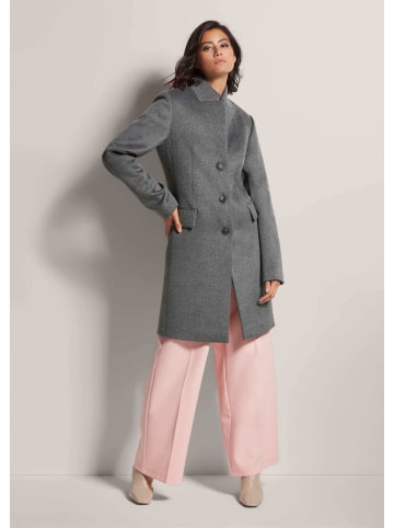 MADELEINE Kurzmantel mit Stehkragen in graphit / wollweiß / melange