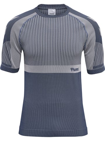 Hummel Hummel T-Shirt Hmlmt Yoga Herren Atmungsaktiv Schnelltrocknend Nahtlosen in INSIGNIA BLUE/CHATEAU GRAY