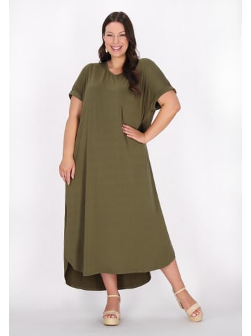 Usha Women Plus Size Dress in Green