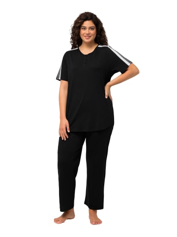 Ulla Popken Pyjama in schwarz