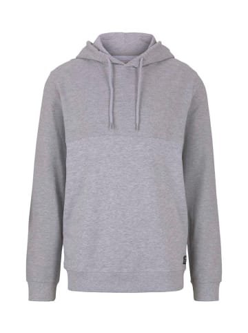 TOM TAILOR Denim Sweatshirt Structure Hoody in Grau