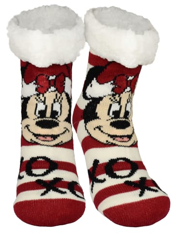 Disney Disney Mickey Mouse Hüttensocken Haussocken Kuschelsocken Socken in rot