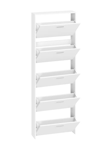 VCM  Holz Schuhregal Schuhschrank Schuhkipper Sulos XL in Weiß