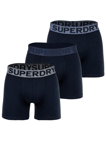 Superdry Boxershort 3er Pack in Dunkelblau