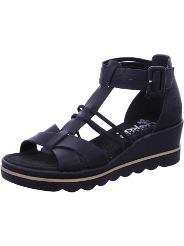 rieker Keilsandalette in schwarz