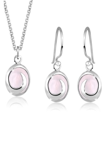 Elli Schmuckset 925 Sterling Silber in Rosa