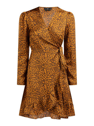 faina Damen Wickelkleid in Braun