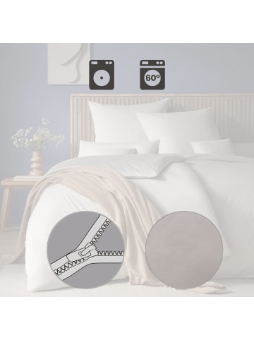 Estella Mako-Interlock-Jersey Bettwäsche Takoma in silber