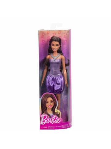 Mattel Spielzeug - Barbie Fashionista Puppe im Paillettenkleid mit Satinrock