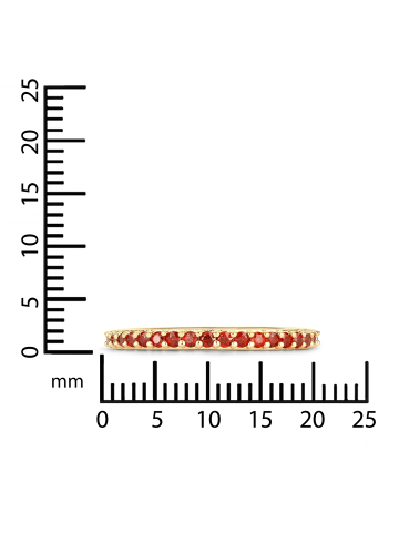 Rafaela Donata Ring aus Sterling Silber mit Granat in gelbgold