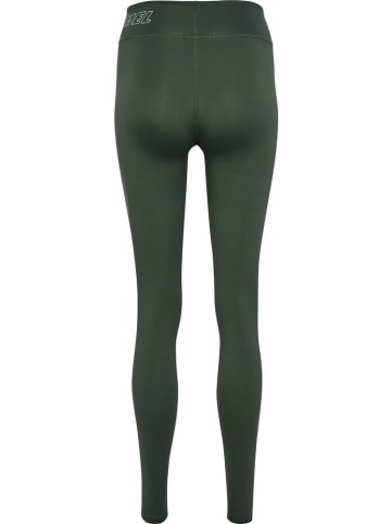 Hummel Leggings "Hmlte Fundamental Mid Waist Tights" in Grün