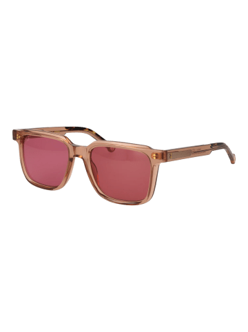 Hally & Son Männer Sonnenbrille Quadratisch Beige