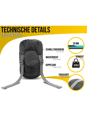 Normani Outdoor Sports Ultralight-Schlafsack Touren-Sommerschlafsack in Grau