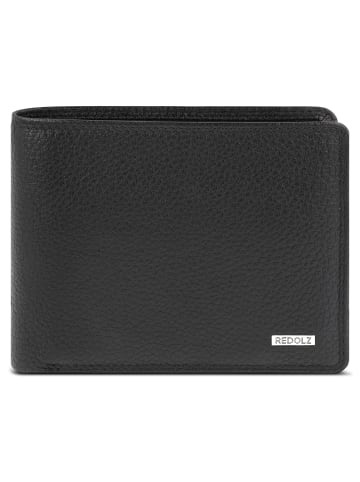 Redolz Leather Essentials QF Geldbörse RFID Leder 11,5 cm in black