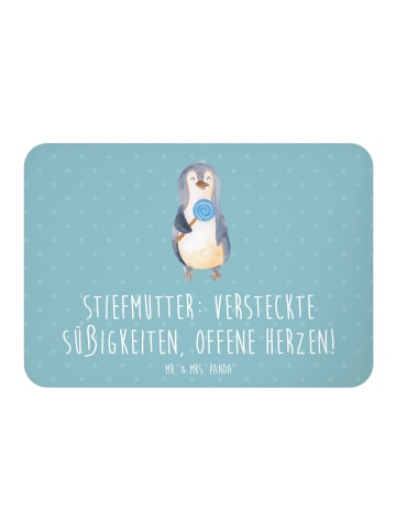 Mr. & Mrs. Panda magnet Stiefmutter Herzen mit Spruch in Meeresbrise