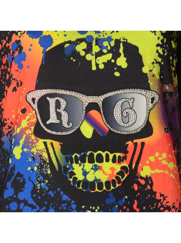Roberto Geissini Skull Graffiti T-Shirt Schwarz