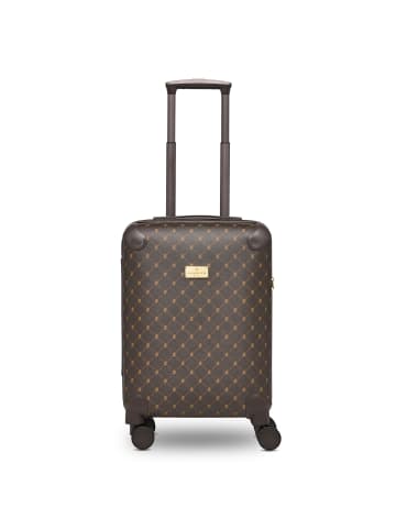 Lazarotti Palermo 4 Rollen Kabinentrolley S 55 cm dark brown