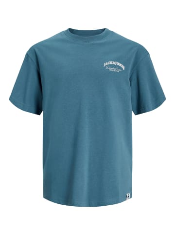 JACK & JONES Junior T-Shirt JJEBRANDES BACKP RELAXED TEE SS in oceanview