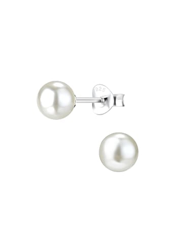 Alexander York Ohrringe, Ohrstecker PERLE 6mm classic in 925 Sterling Silber, 2-tlg.