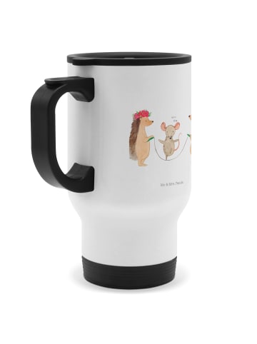 Mr. & Mrs. Panda To-Go-Becher Igel Seilhüpfen ohne Spruch in Weiß