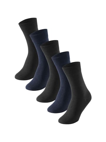 Schiesser Socken 5er Pack in Schwarz/Blau