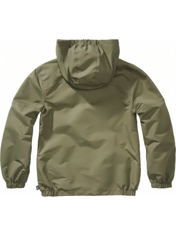 Brandit Kinder Funktionsjacke "Kids Summer Frontzip Windbreaker" in Grün