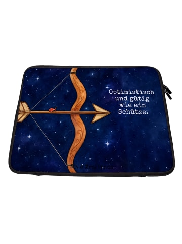 Mr. & Mrs. Panda Laptop Tasche Sternzeichen Schütze Design mit S... in Weiß