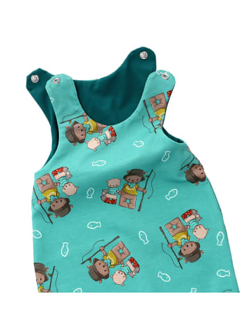 Land-Juwelen Strampler Handmade Angel in blau