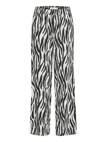 b. young BYFALAKKA LONG PANTS - LIGHT WOVEN Regular fit in Black Animal Mix
