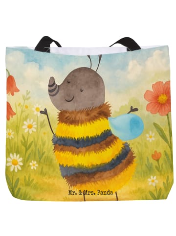 Mr. & Mrs. Panda Shopper Hummel flauschig Design ohne Spruch in Weiß