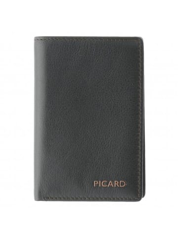PICARD Franz 1 Kreditkartenetui RFID Leder 7 cm in schwarz