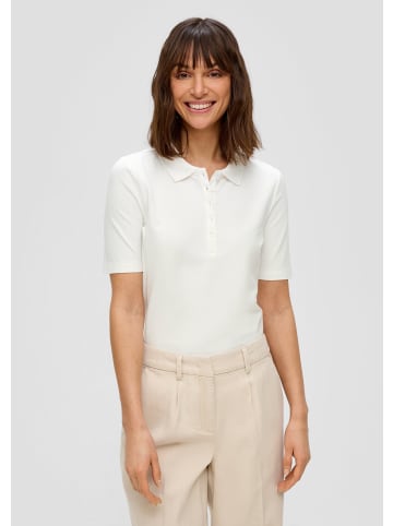 s.Oliver Polo-Shirt kurzarm in Creme