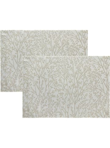 Erwin Müller Jacquard, Baumwollmischung, Gewebt Tischset 2er-Pack Malaga in creme