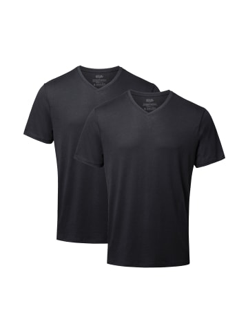 DANISH ENDURANCE T-Shirt Basic V-Neck in jet black