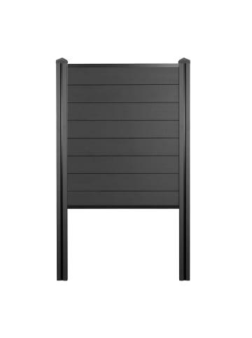 MCW WPC-Sichtschutz Savoie, Basiselement schmal, 105cm anthrazit